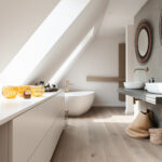 75 Beige Moderne Badezimmer Ideen & Bilder – Dezember 2023 | Houzz De Throughout Badezimmer Beige Grau