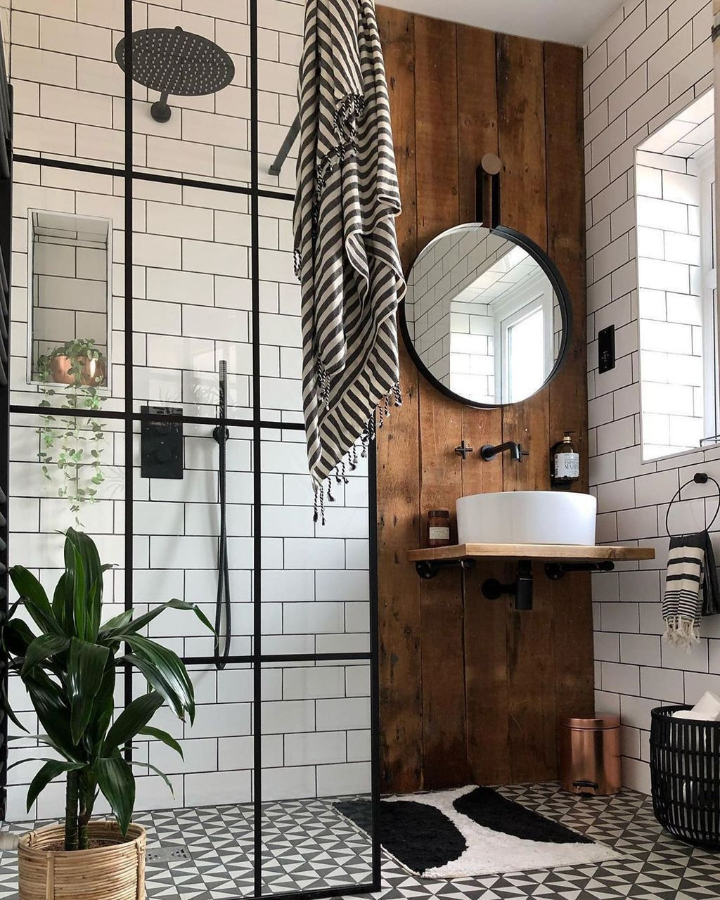 75 Industrial Badezimmer Ideen &amp; Bilder - Dezember 2023 | Houzz De with Industrial Badezimmer