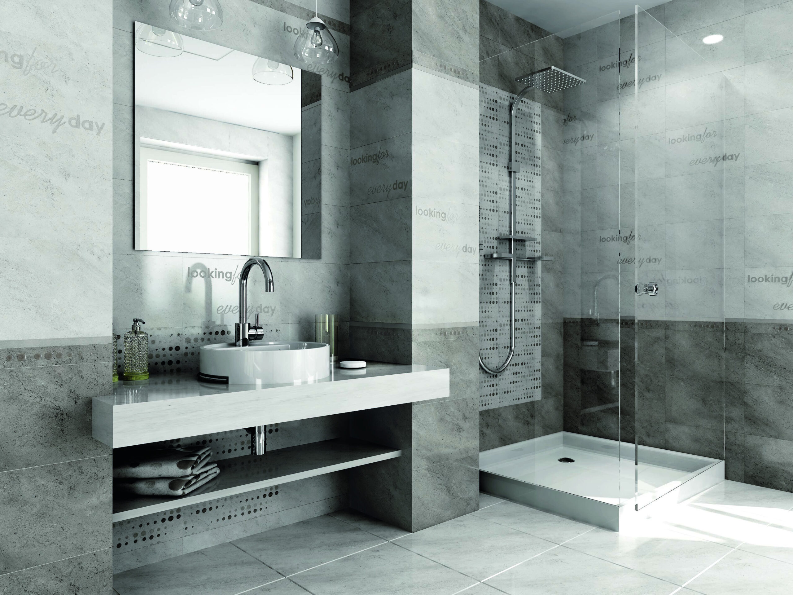 Badezimmer In Grau Gestalten: Ideen &amp; Inspiration | Obi intended for Badezimmer Graue Fliesen