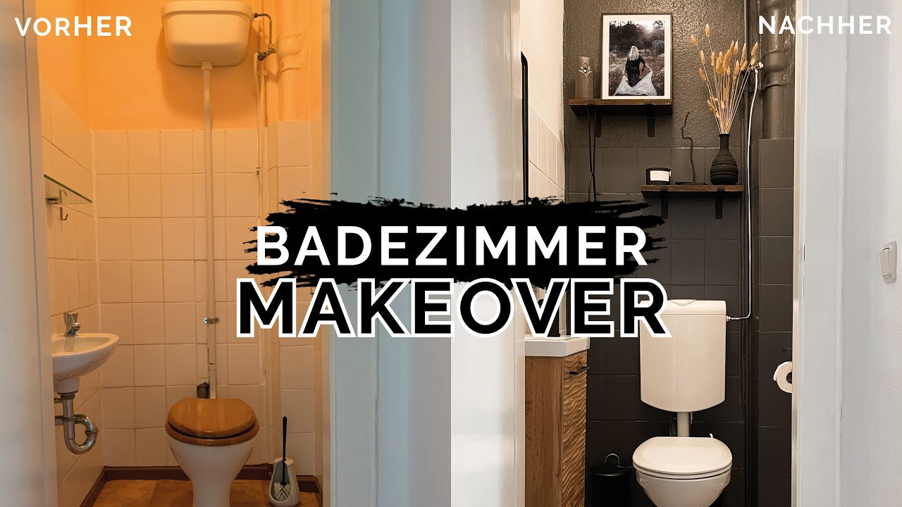 Diy Bad Makeover - Altes Badezimmer Neu Streichen | Komplettes Bad  Renovieren | Kleinstadtcoco with Altes Badezimmer Aufpeppen