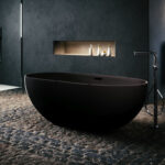 Freistehende Badewanne Schwarz Matt [One Bath] With Regard To Badezimmer Badewanne